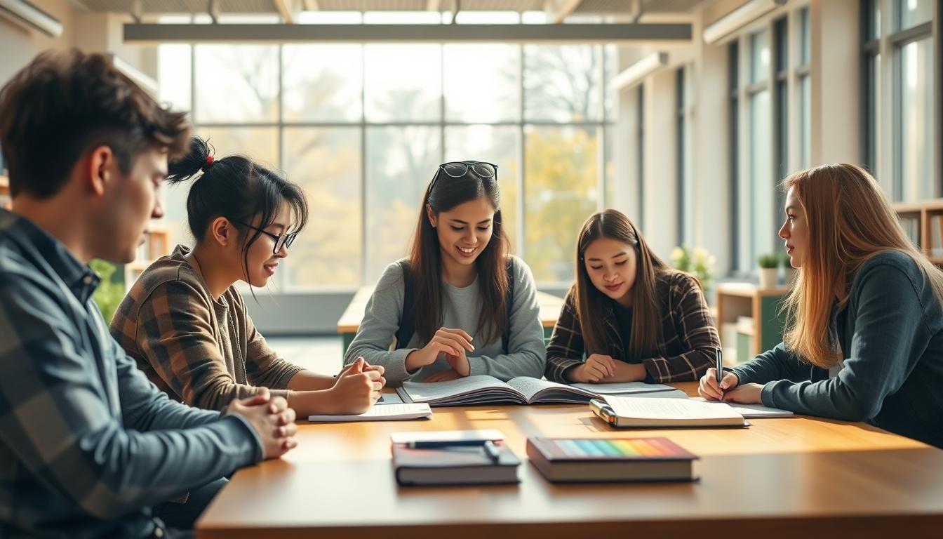 Modern university campus for students