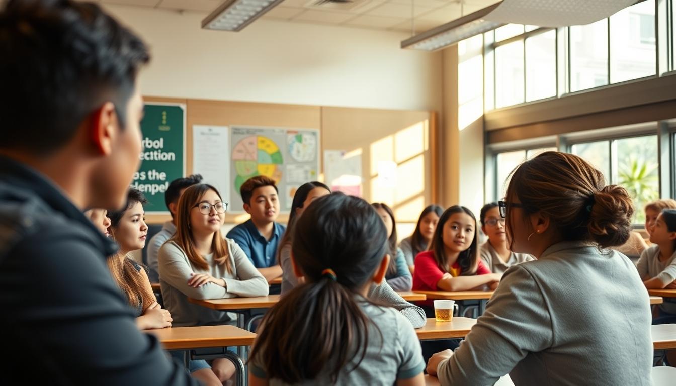 Students collaborating in study space